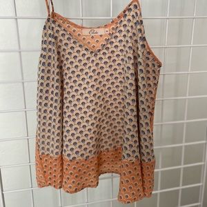 scarf print spaghetti strap